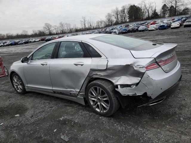 3LN6L2LU0ER814101 - 2014 LINCOLN MKZ HYBRID SILVER photo 2