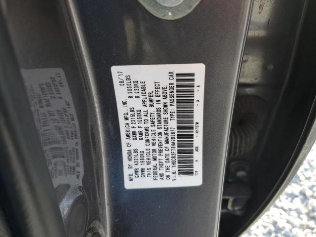 1HGCR2F78HA292877 - 2017 HONDA ACCORD EX GRAY photo 12