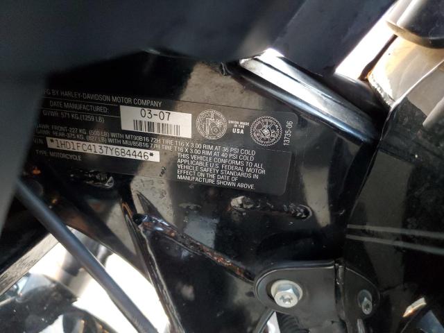 1HD1FC4137Y684446 - 2007 HARLEY-DAVIDSON FLHTCUI BLACK photo 9