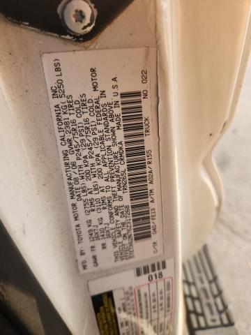 5TETX62N76Z317268 - 2006 TOYOTA TACOMA PRERUNNER ACCESS CAB WHITE photo 12