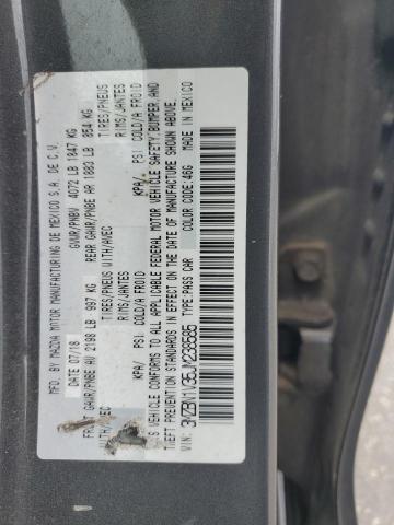 3MZBN1V35JM238585 - 2018 MAZDA 3 TOURING Сұр фото 12