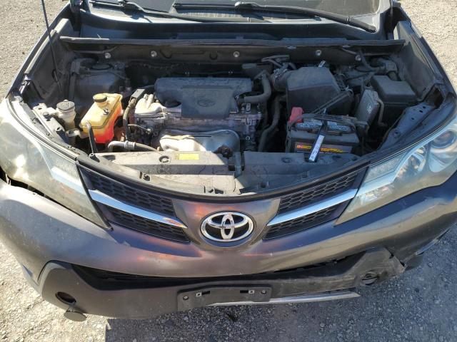 2T3WFREV1FW139320 - 2015 TOYOTA RAV4 XLE GRAY photo 11