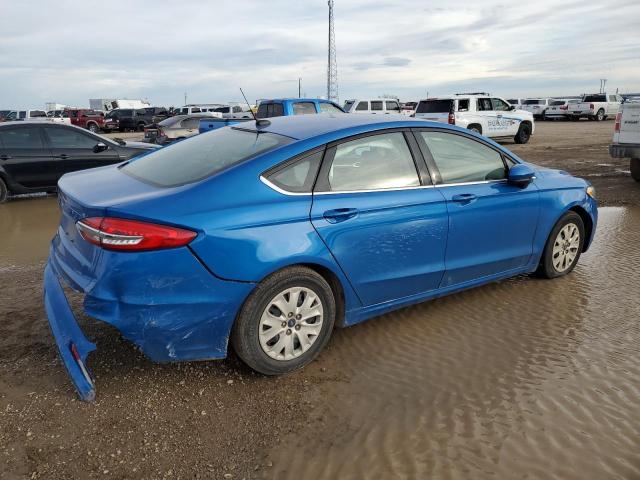 3FA6P0G75KR218761 - 2019 FORD FUSION S BLUE photo 3