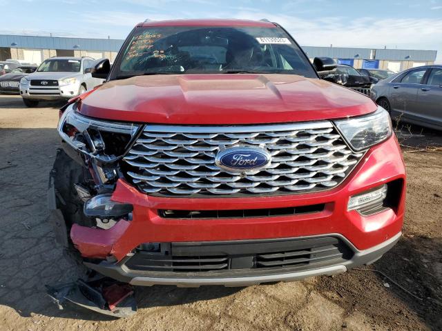 1FM5K8HC7LGB03405 - 2020 FORD EXPLORER PLATINUM RED photo 5