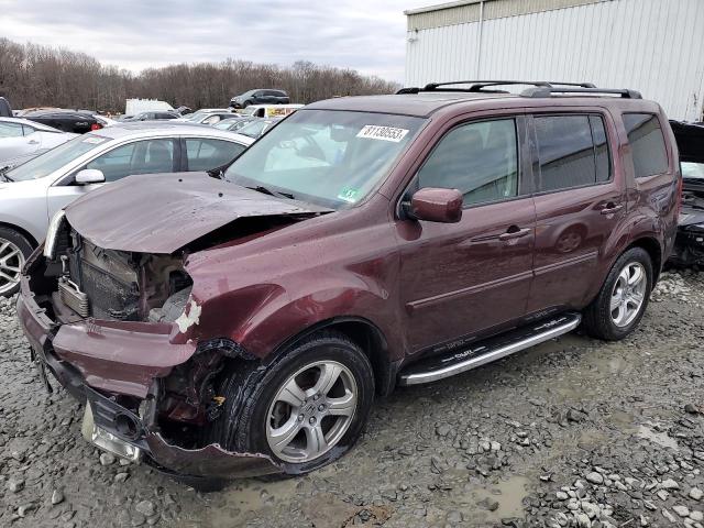 5FNYF4H75CB028800 - 2012 HONDA PILOT EXLN BURGUNDY photo 1