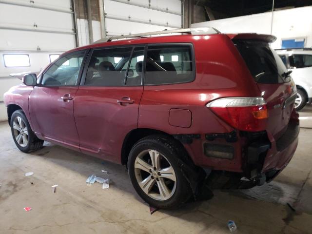 JTEES43A682105651 - 2008 TOYOTA HIGHLANDER SPORT MAROON photo 2