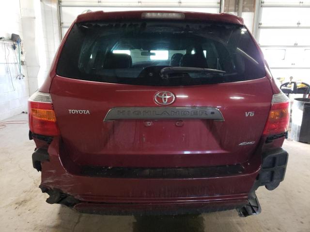 JTEES43A682105651 - 2008 TOYOTA HIGHLANDER SPORT MAROON photo 6