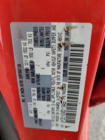 JM1DE1HZ4B0119488 - 2011 MAZDA MAZDA2 红色 照片 12