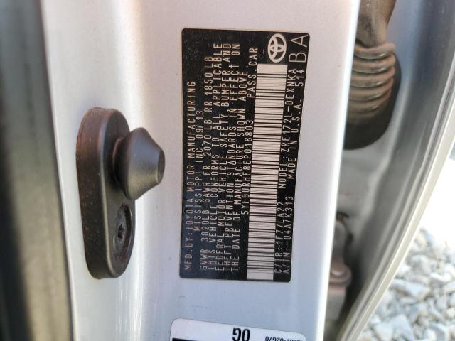 5YFBURHE8EP016803 - 2014 TOYOTA COROLLA L SILVER photo 12