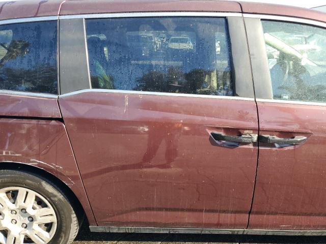 5FNRL5H26CB114785 - 2012 HONDA ODYSSEY LX BURGUNDY photo 11