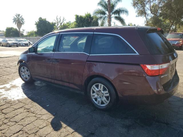 5FNRL5H26CB114785 - 2012 HONDA ODYSSEY LX BURGUNDY photo 2