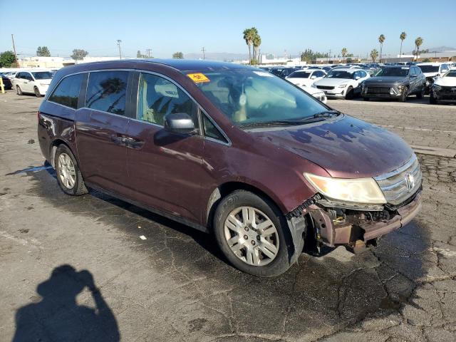 5FNRL5H26CB114785 - 2012 HONDA ODYSSEY LX BURGUNDY photo 4
