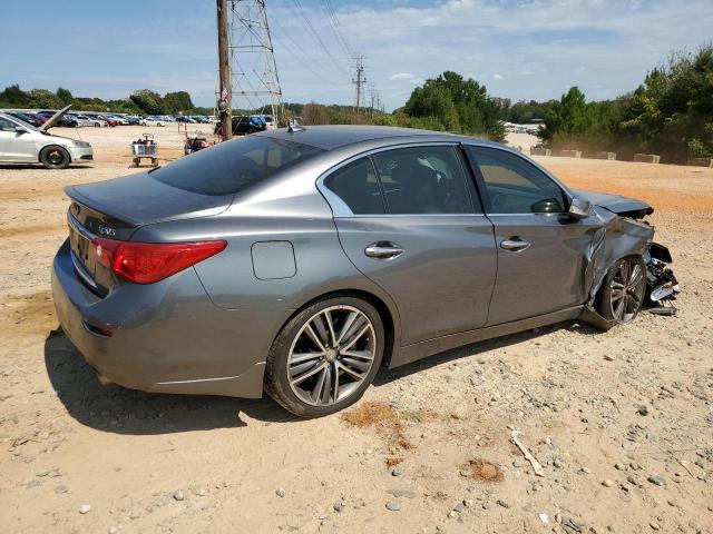 JN1BV7AR5EM681355 - 2014 INFINITI Q50 BASE GRAY photo 3