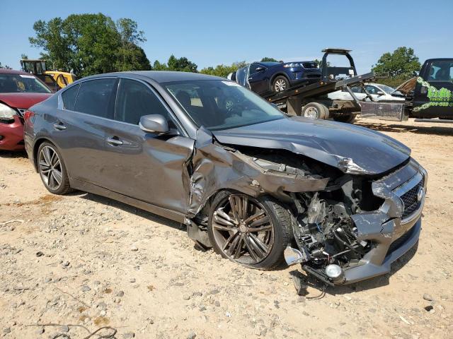 JN1BV7AR5EM681355 - 2014 INFINITI Q50 BASE GRAY photo 4