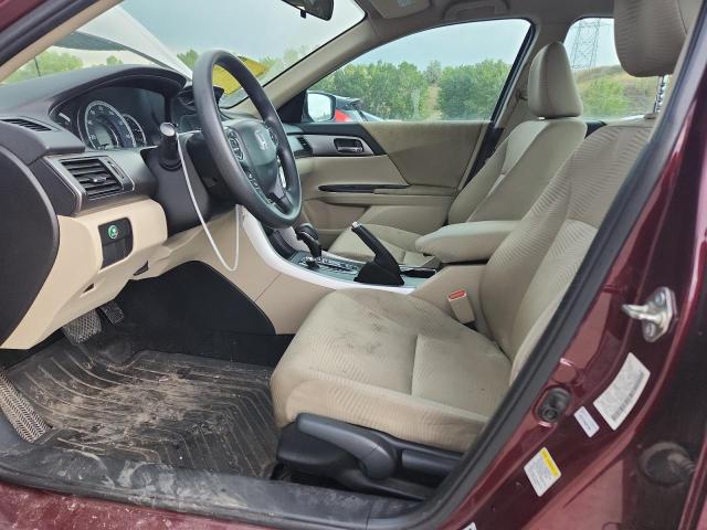1HGCR2F3XFA086650 - 2015 HONDA ACCORD LX ბურგუნდია ფოტო 7