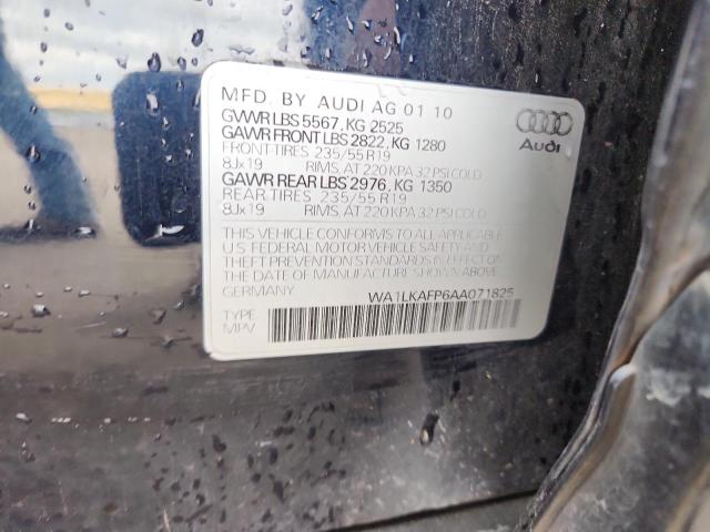 WA1LKAFP6AA071825 - 2010 AUDI Q5 PREMIUM PLUS ლურჯი ფოტო 13