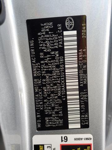 4T1DAACKXSU166180 - 2025 TOYOTA CAMRY XSE 银色 照片 12