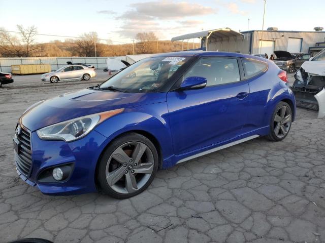 KMHTC6AE2DU095933 - 2013 HYUNDAI VELOSTER TURBO BLUE photo 1