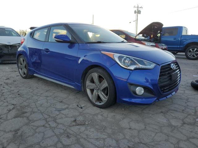 KMHTC6AE2DU095933 - 2013 HYUNDAI VELOSTER TURBO BLUE photo 4