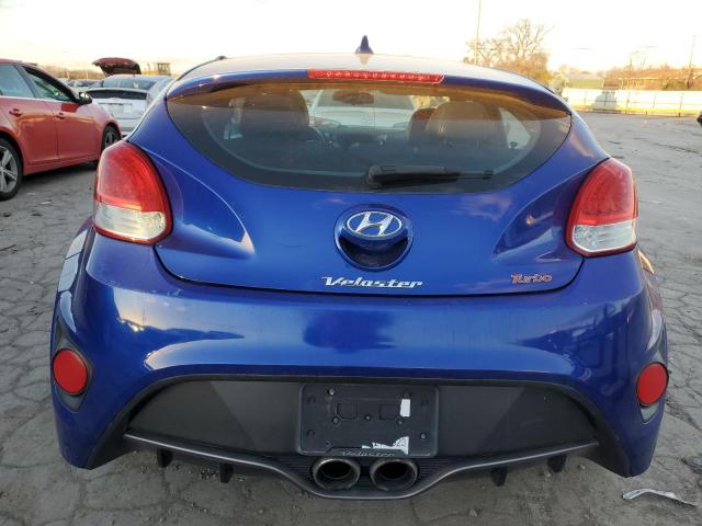 KMHTC6AE2DU095933 - 2013 HYUNDAI VELOSTER TURBO BLUE photo 6