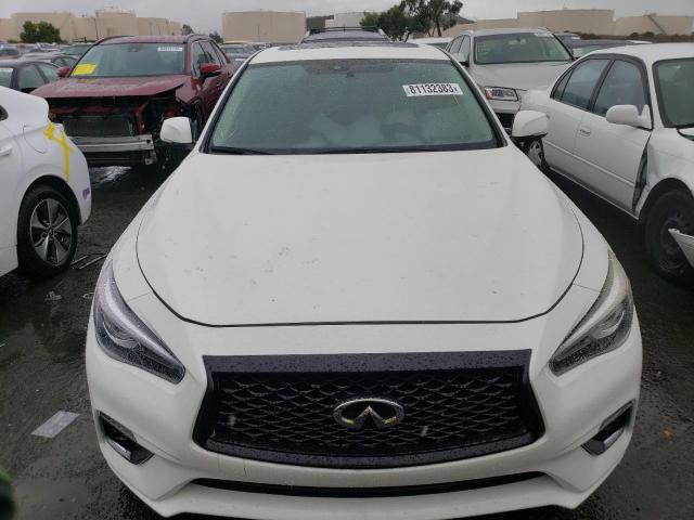 JN1EV7AP6JM364738 - 2018 INFINITI Q50 LUXE WHITE photo 5