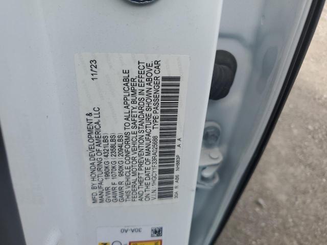 1HGCY1F33RA025688 - 2024 HONDA ACCORD EX WHITE photo 12