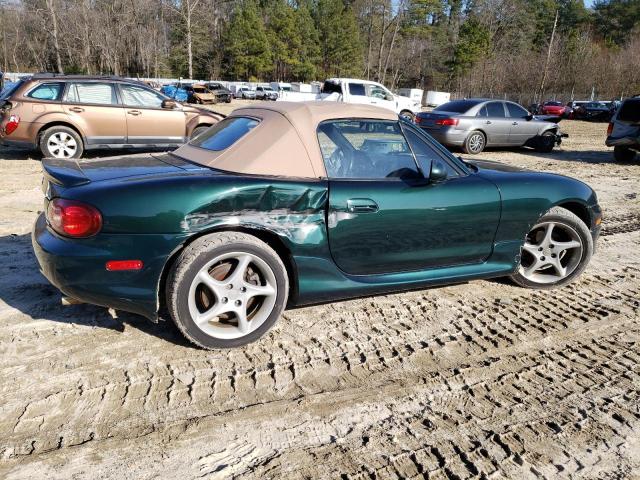 JM1NB353630301915 - 2003 MAZDA MX-5 MIATA BASE GREEN photo 3