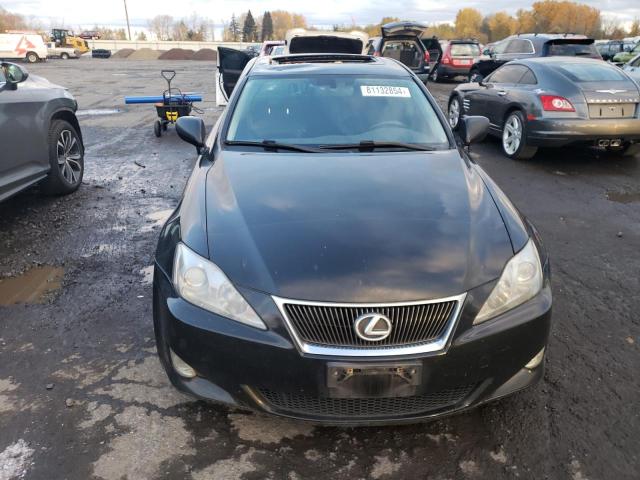 JTHBE262565004862 - 2006 LEXUS IS 350 BLACK photo 5