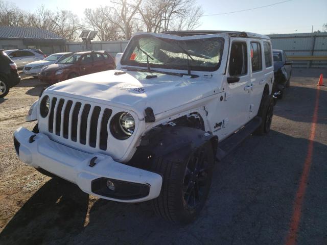 1C4HJXEN9MW845378 - 2021 JEEP WRANGLER U SAHARA WHITE photo 9