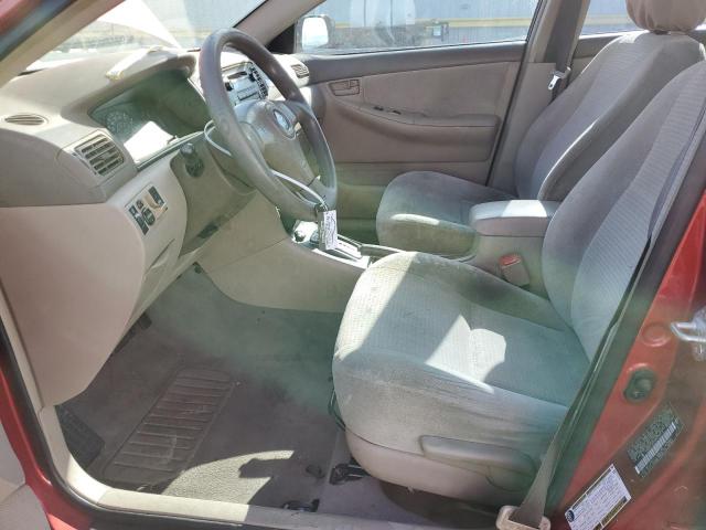 JTDBR32E660078915 - 2006 TOYOTA COROLLA CE RED photo 7