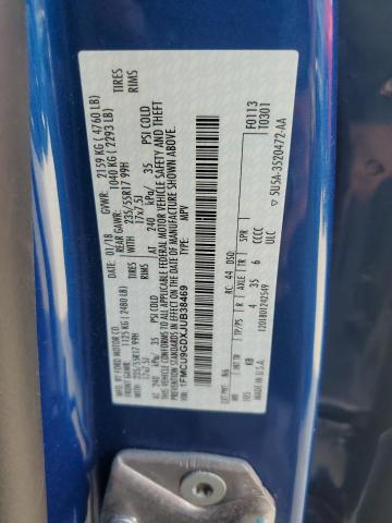 1FMCU9GDXJUB38469 - 2018 FORD ESCAPE SE BLUE photo 14