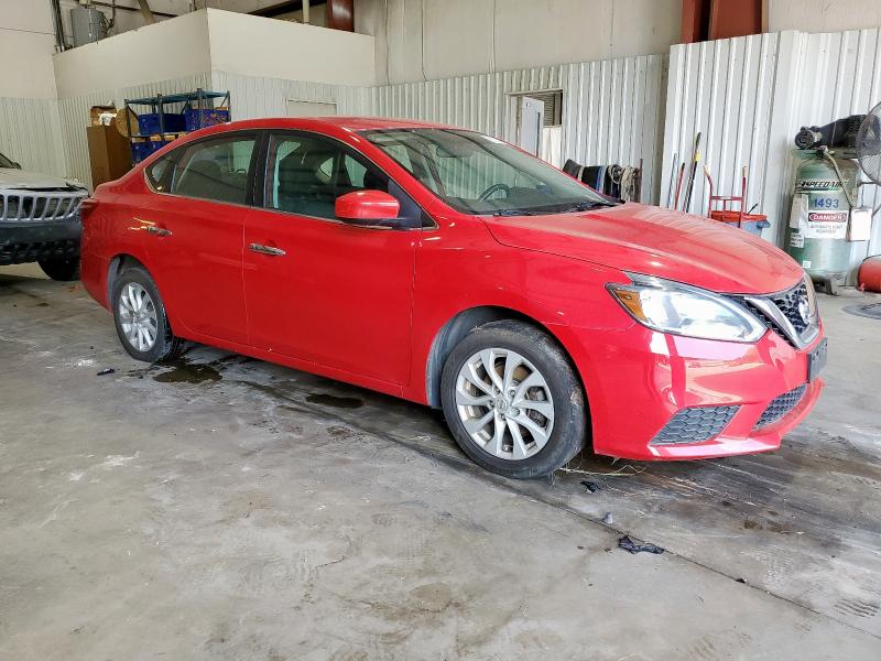 3N1AB7AP8JL616703 - 2018 NISSAN SENTRA S Қызыл фото 4