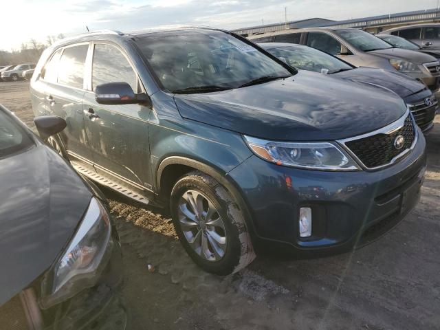 5XYKUDA71EG430962 - 2014 KIA SORENTO EX BLUE photo 4