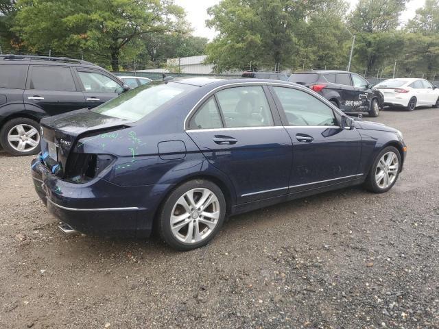 WDDGF8AB4EG245660 - 2014 MERCEDES-BENZ C 300 4MATIC BLUE photo 3