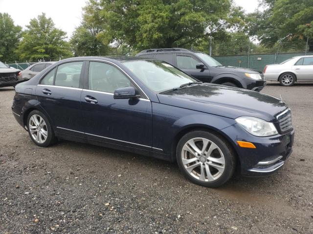 WDDGF8AB4EG245660 - 2014 MERCEDES-BENZ C 300 4MATIC BLUE photo 4