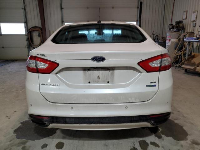 3FA6P0T97FR290459 - 2015 FORD FUSION SE WHITE photo 6