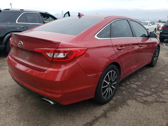 5NPE24AF9HH444406 - 2017 HYUNDAI SONATA SE წითელი ფოტო 3