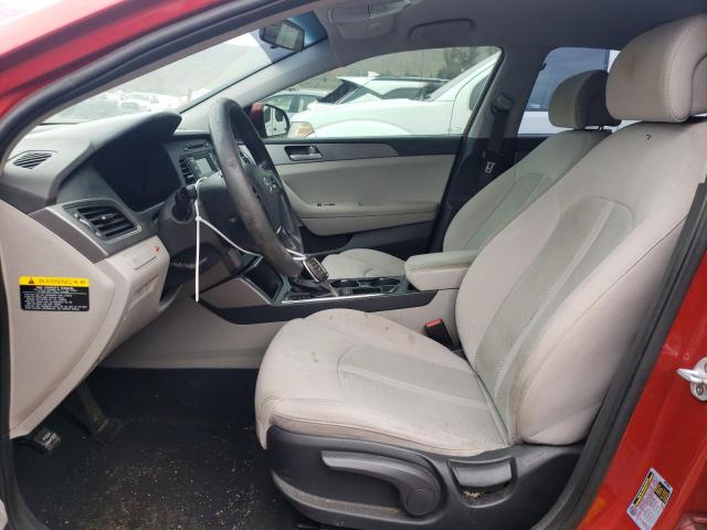 5NPE24AF9HH444406 - 2017 HYUNDAI SONATA SE წითელი ფოტო 7