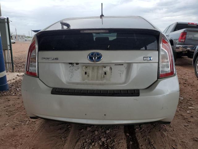 JTDKN3DUXE1805272 - 2014 TOYOTA PRIUS WHITE photo 6