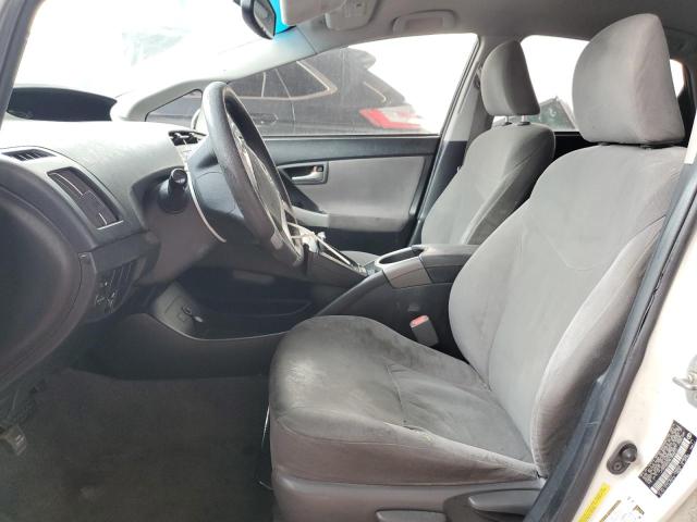 JTDKN3DUXE1805272 - 2014 TOYOTA PRIUS WHITE photo 7