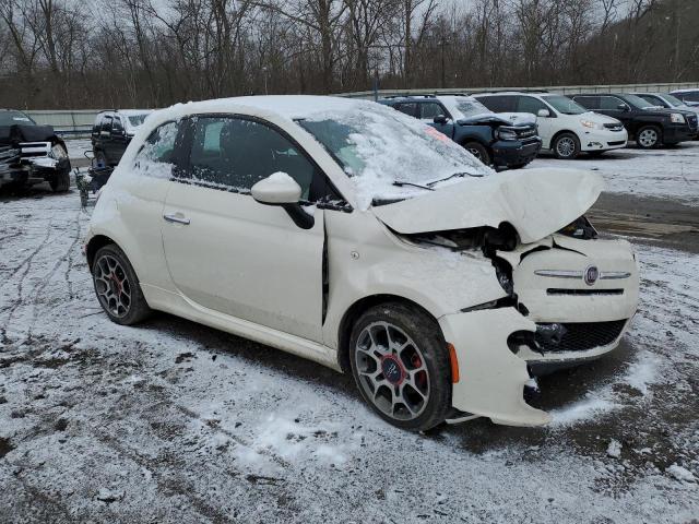 3C3CFFBR7CT127253 - 2012 FIAT 500 SPORT WHITE photo 4