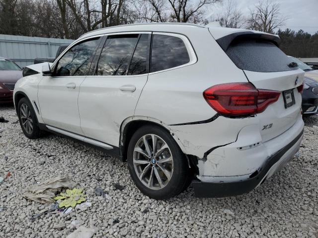 5UXTR9C52KLR03538 - 2019 BMW X3 XDRIVE30I WHITE photo 2