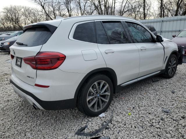 5UXTR9C52KLR03538 - 2019 BMW X3 XDRIVE30I WHITE photo 3