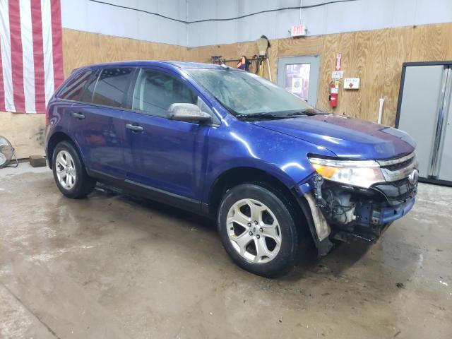 2FMDK4GC9EBA03015 - 2014 FORD EDGE SE BLUE photo 4