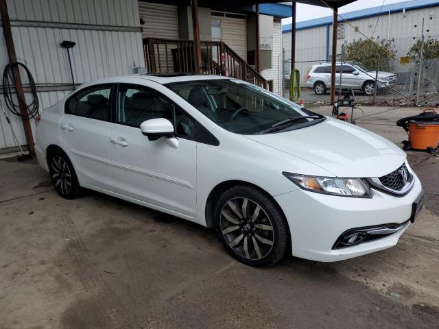 19XFB2F99EE245643 - 2014 HONDA CIVIC EXL WHITE photo 4