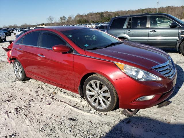 5NPEC4AC4DH548153 - 2013 HYUNDAI SONATA SE RED photo 4