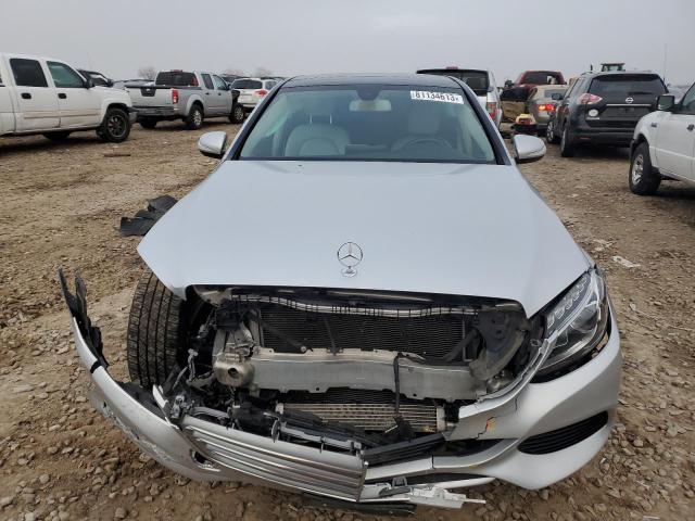 55SWF4JB2FU055381 - 2015 MERCEDES-BENZ C 300 SILVER photo 5