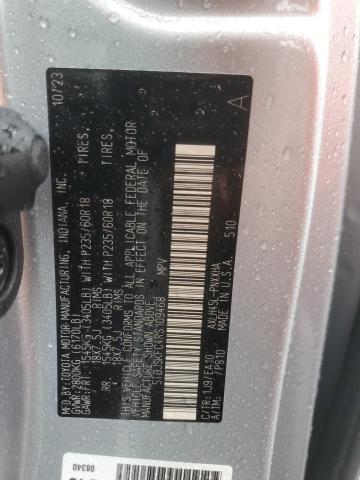 5TDJSKFC4RS109468 - 2024 TOYOTA SIENNA XLE 银色 照片 13