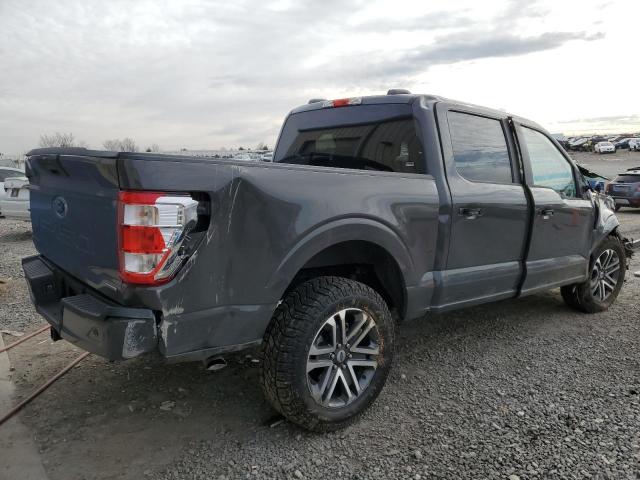 1FTEW1EP4MKE87021 - 2021 FORD F150 SUPERCREW GRAY photo 3