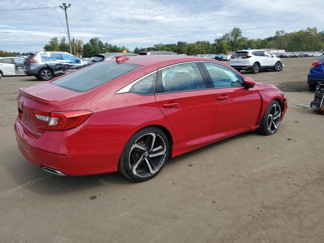 1HGCV1F38JA046436 - 2018 HONDA ACCORD SPORT Красный фото 3